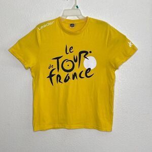 Le Tour de France Men’s 100% Cotton Yellow T Shirt Size M